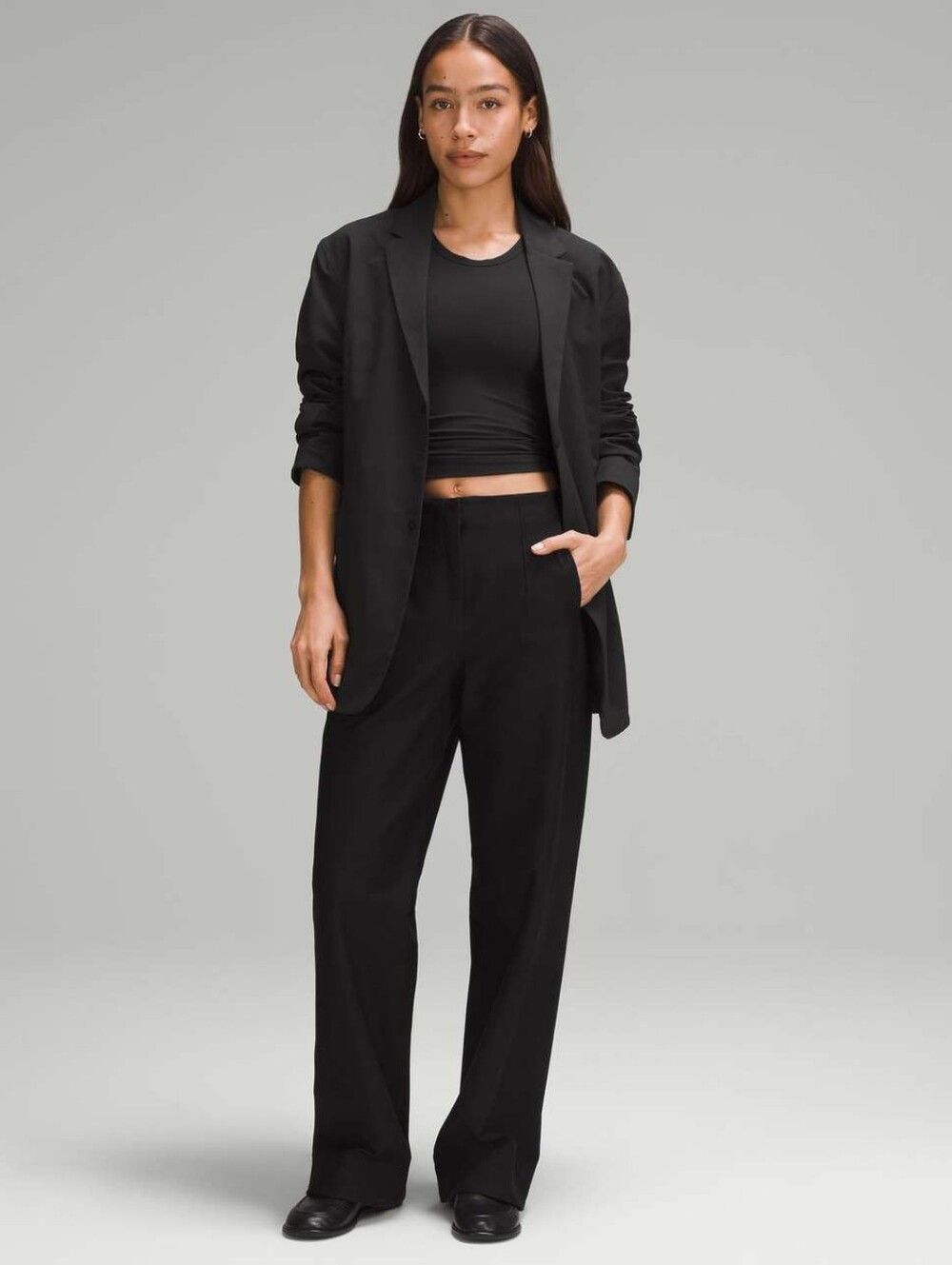 🍋 Lululemon Utilitech Relaxed-Fit Mid-Rise Trouser Black Size 12